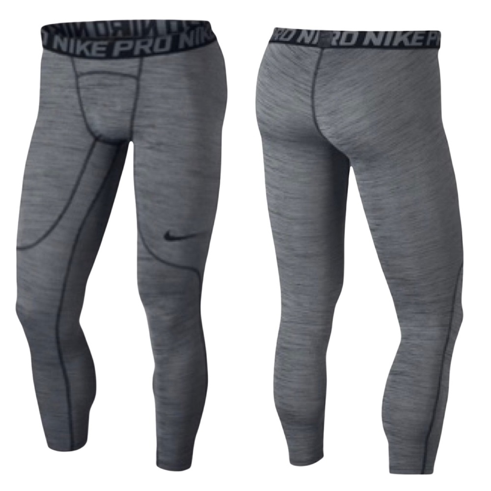 Nike Pro Dri-FIT Heathered Leggings Gym Exercise Size Small